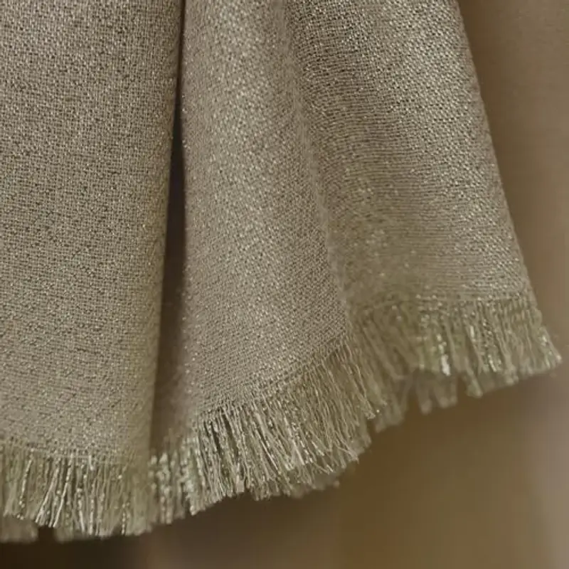 MAPIMANIA - Stola Elegante Donna Oro Scuro-Oro per Cerimonia e Matrimonio – Scialle Estivo in Seta 195x90 cm miniatura 3