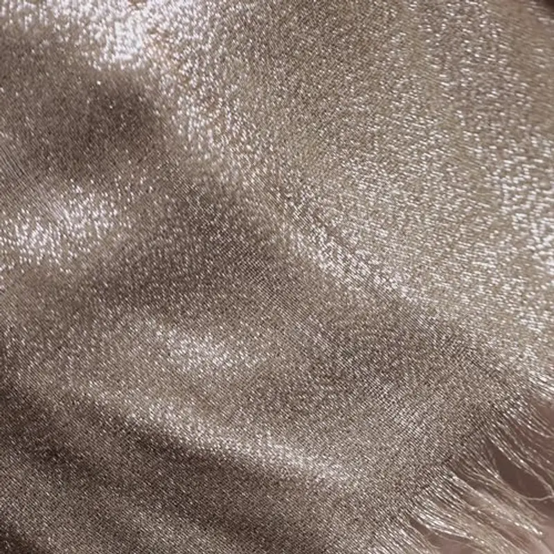 MAPIMANIA - Stola Elegante DonnaTaupe-Argento per Cerimonia e Matrimonio – Scialle Estivo in Seta 195x90 cm miniatura 2