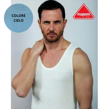 CANOTTA UOMO SPALLA LARGA MAPOM ROCKY SL CIELO