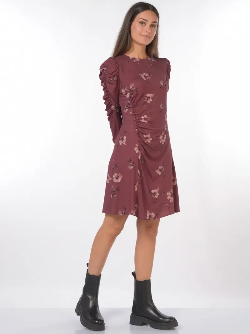 abito corto da donna Mar De Margaritas Dora a fantasia a fiori Rosso miniatura 2