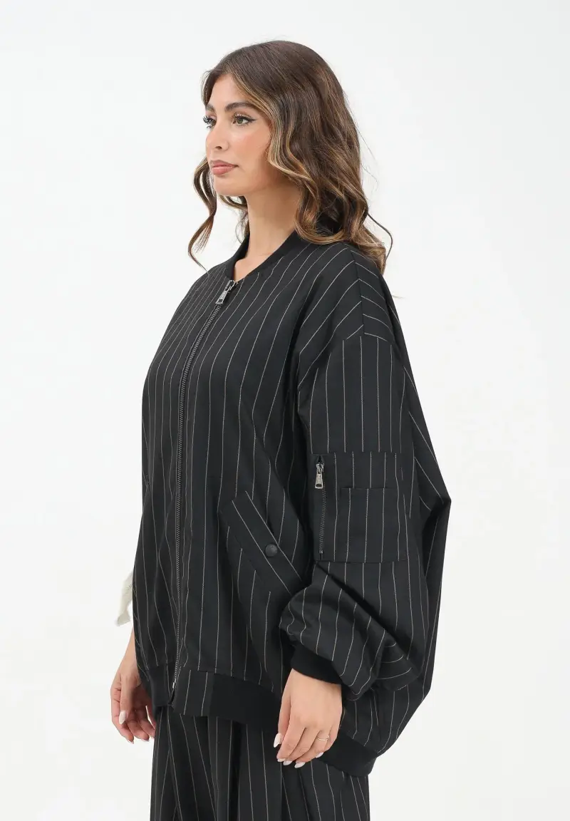 Bomber Raven nero da donna