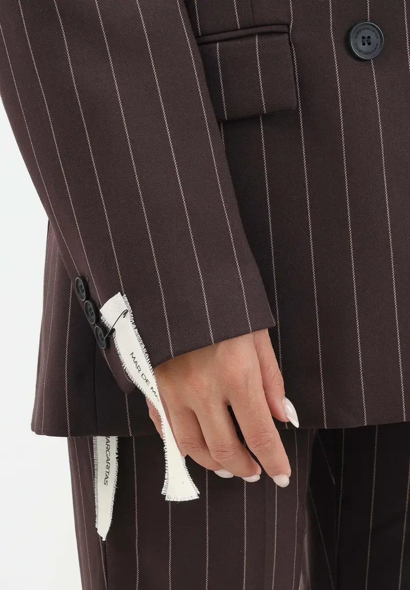 Giacca doppiopetto Helsa moro da donna miniatura 3