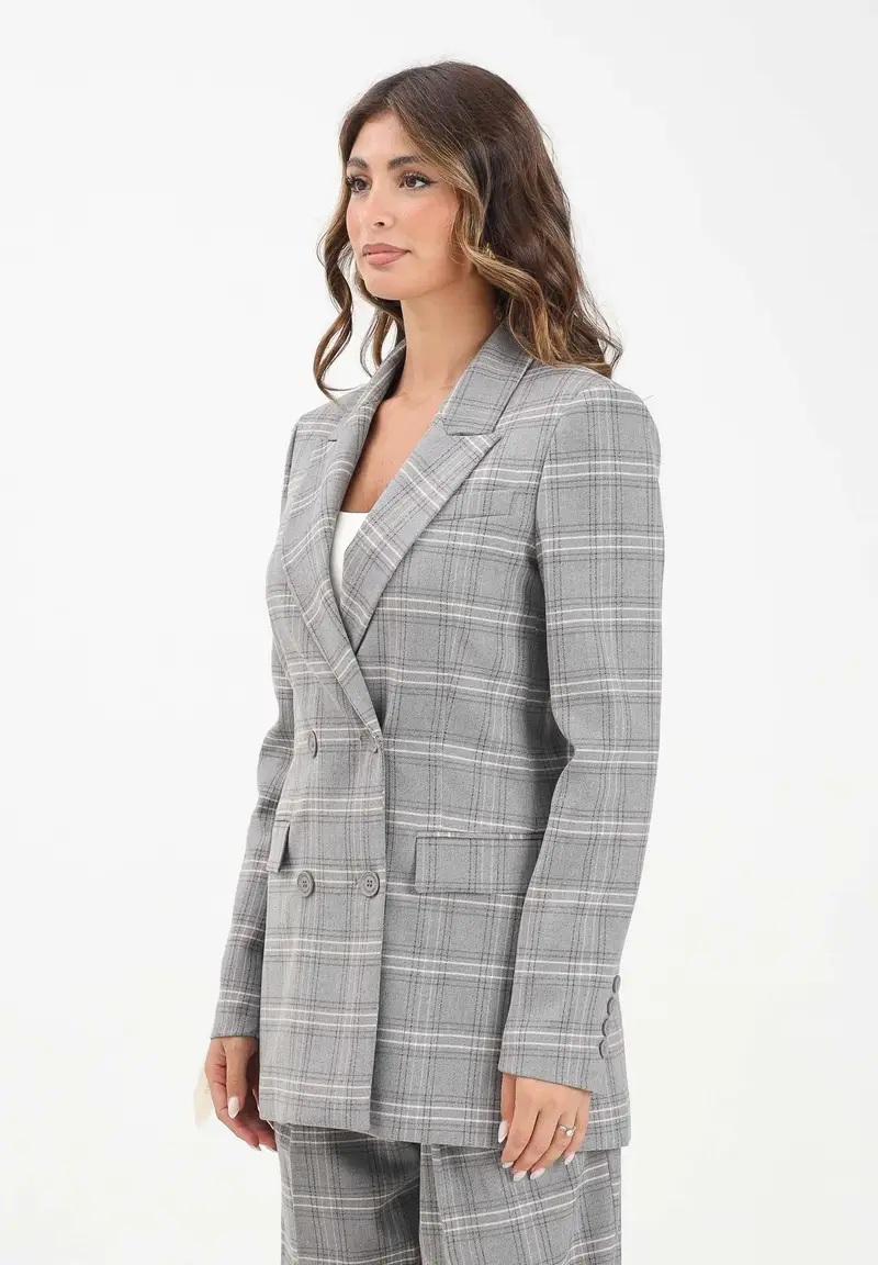 Giacca doppiopetto Norah grigia da donna