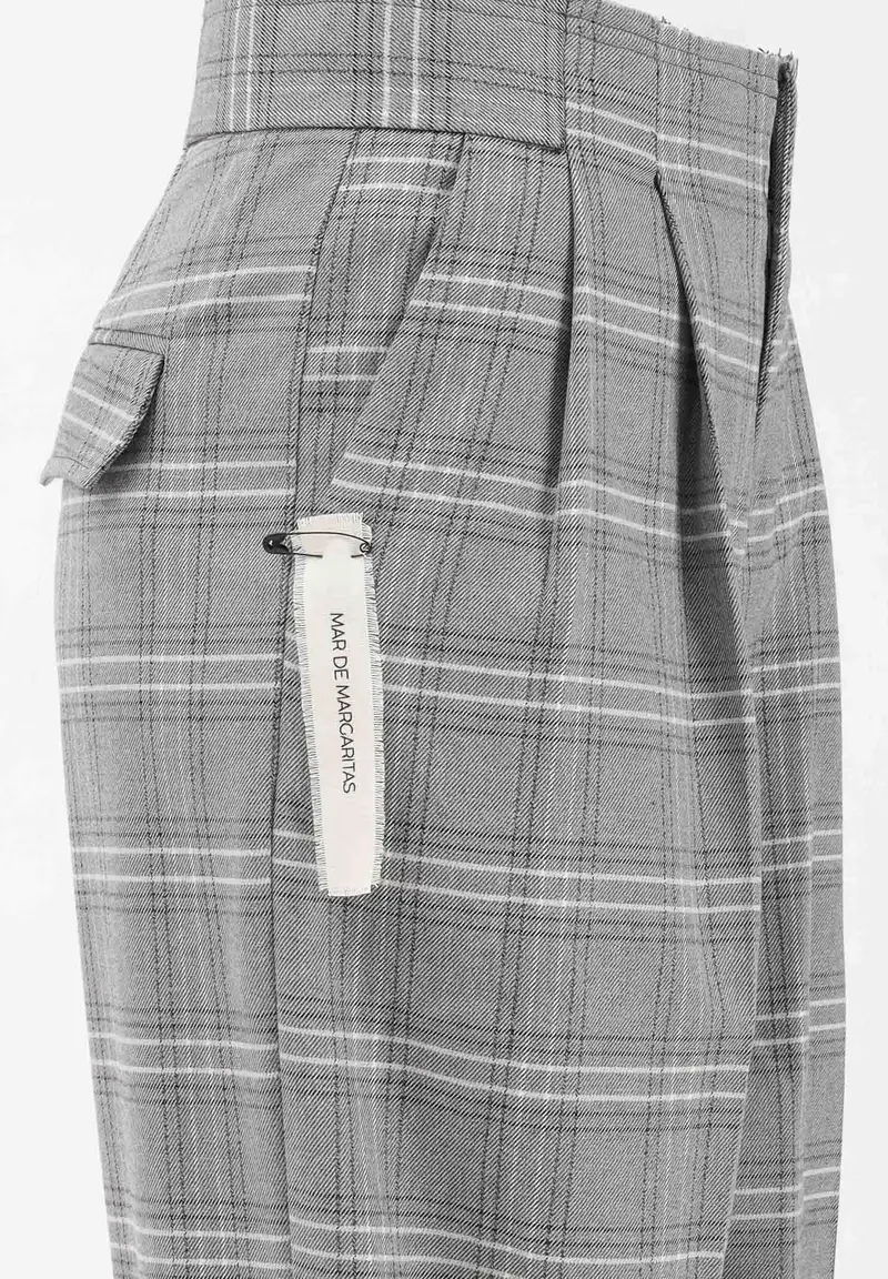 Pantalone elegante Grace grigio da donna miniatura 3