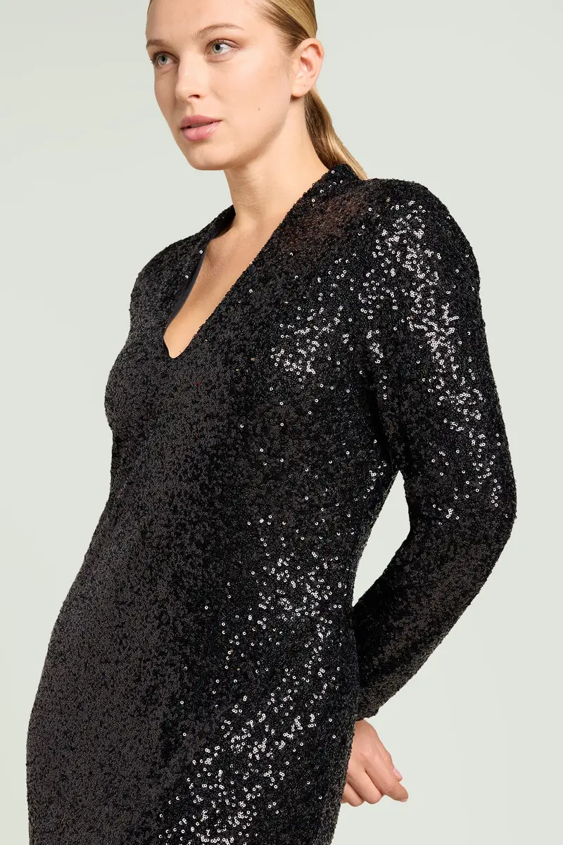 ABITO LUNGO FULL-PAILLETTES Donna miniatura 3