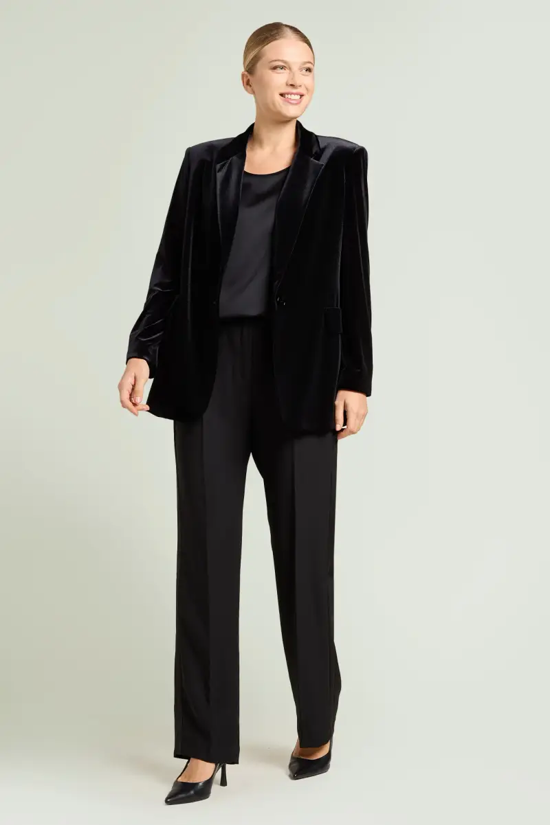 Mara Venier per Luisa Viola Blazer Donna Porpora 3149135 miniatura 2