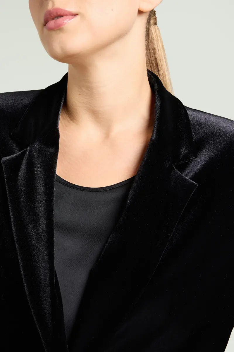 Mara Venier per Luisa Viola Blazer Donna Porpora 3149135 miniatura 3