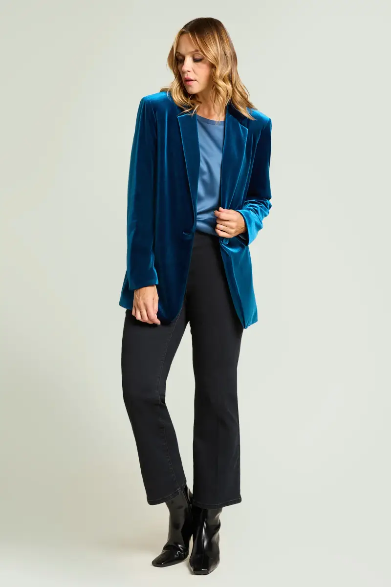 Mara Venier per Luisa Viola Blazer Donna Porpora 3149136 miniatura 2