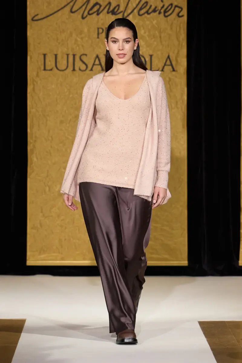 Mara Venier per Luisa Viola Cardigan Donna Viola 3149182 miniatura 2