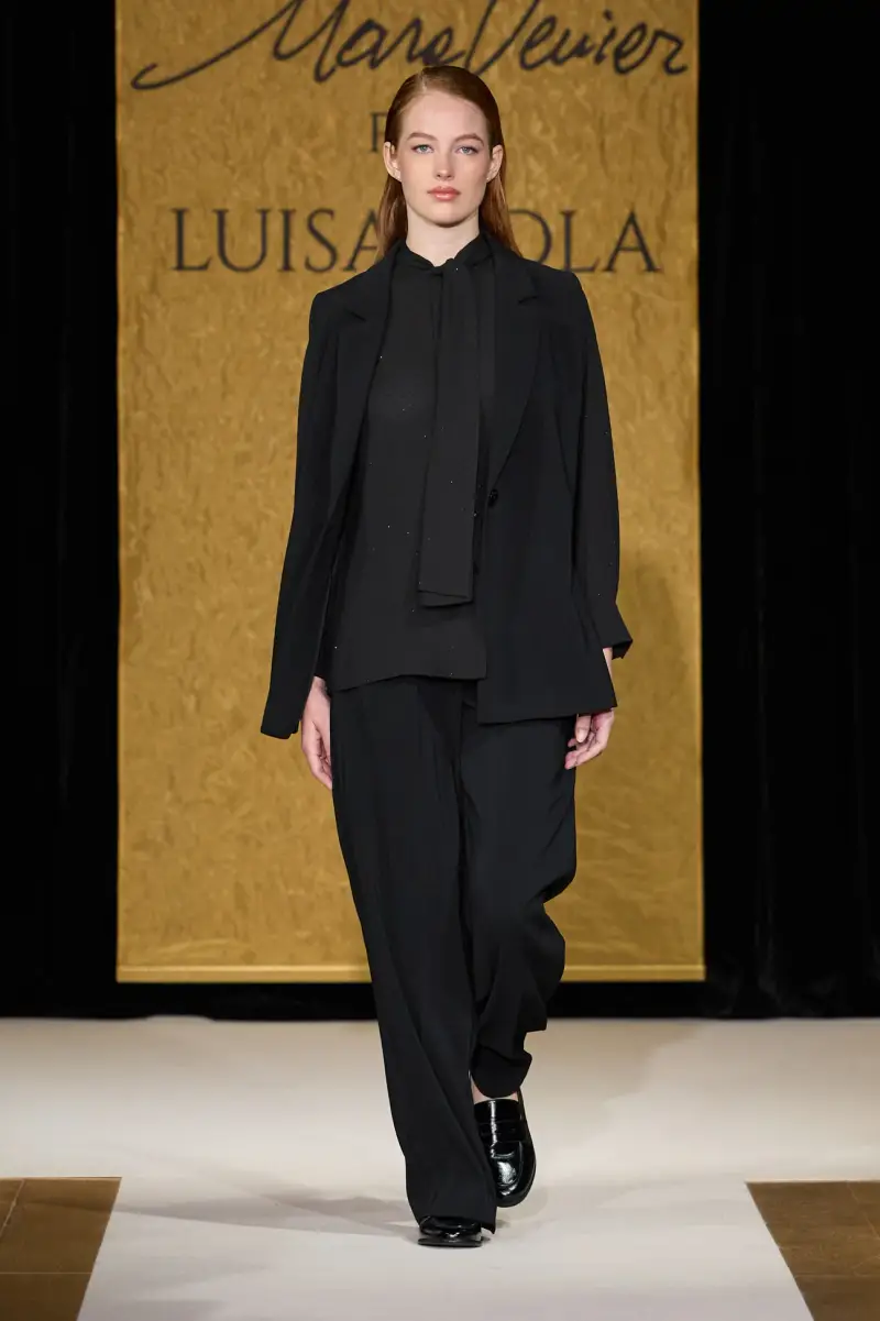 Mara Venier Per Luisa Viola Giacca Smoking Donna in Crepe Enver Satin miniatura 2