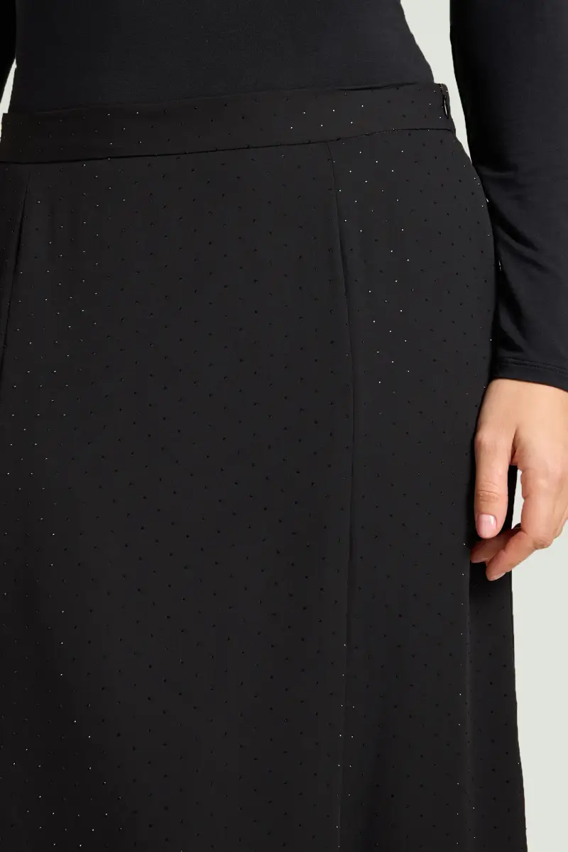 GONNA LUNGA IN GEORGETTE FULL-STRASS Donna miniatura 3