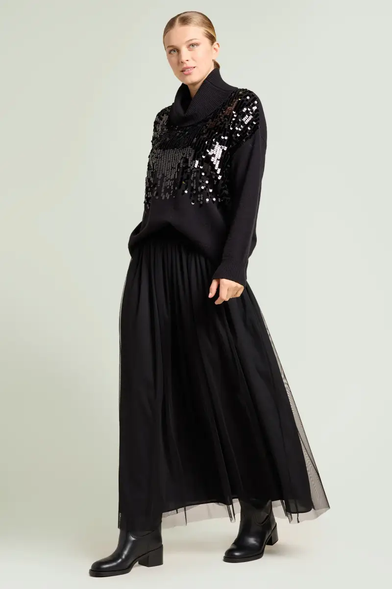 GONNA LUNGA IN TULLE Donna miniatura 2