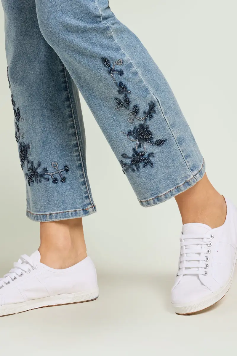 JEANS RICAMATO Donna miniatura 4