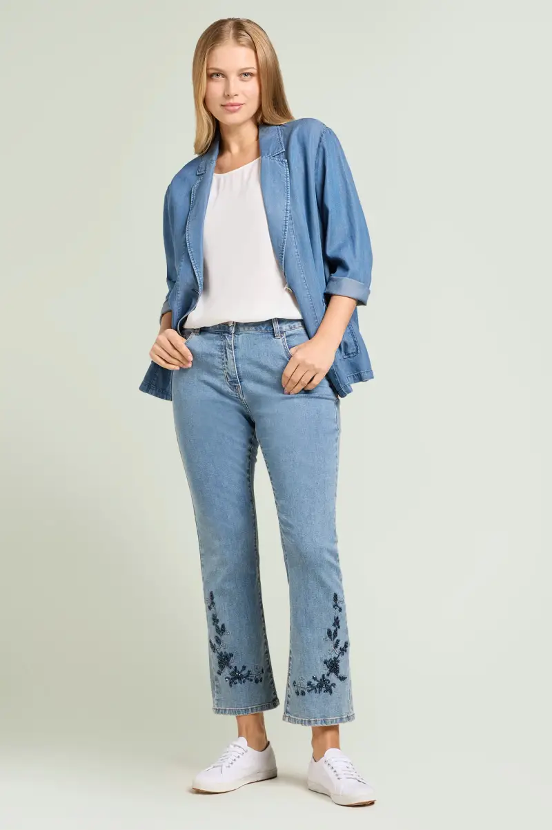 JEANS RICAMATO Donna