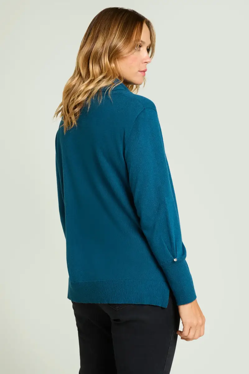 MAGLIA CON COLLO AD ANELLO Donna miniatura 3