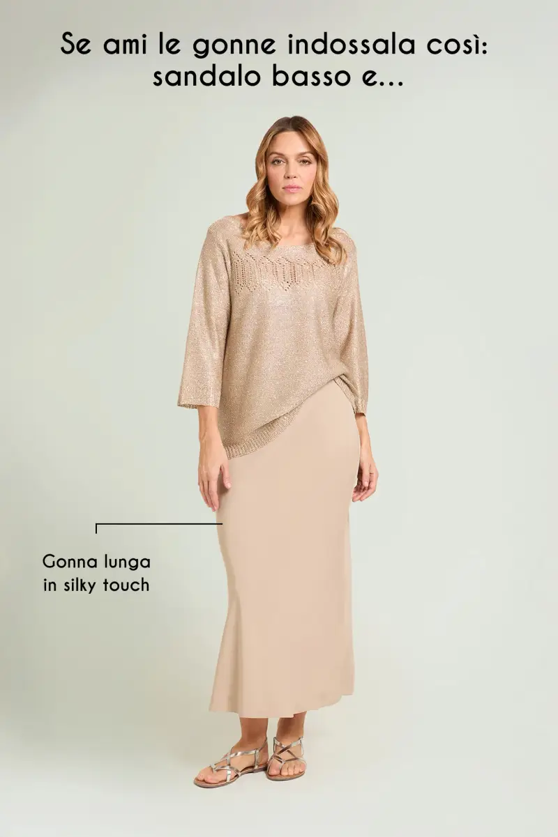 MAGLIA TRAFORATA FULL PAILLETTES Donna miniatura 5