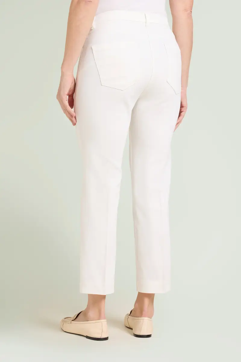 PANTALONI KICK FLARE IN DRILL Donna miniatura 3