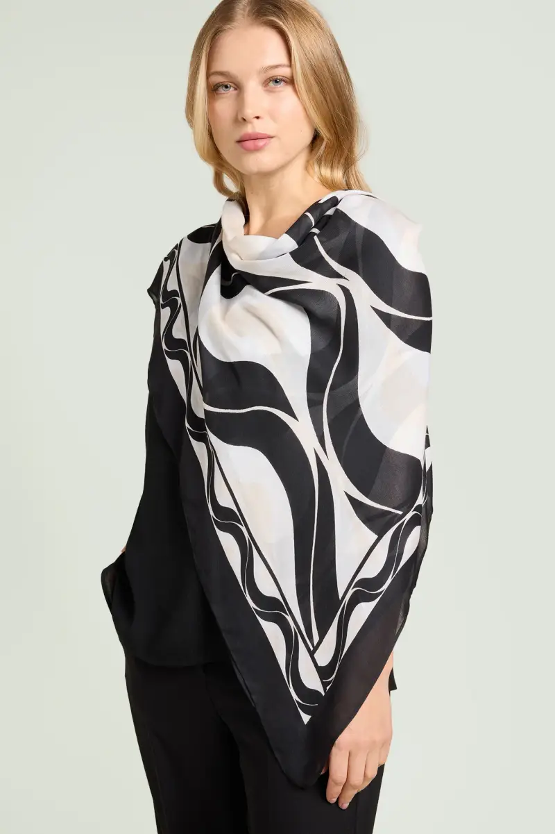 SCIARPA-FOULARD STAMPATA Donna miniatura 2