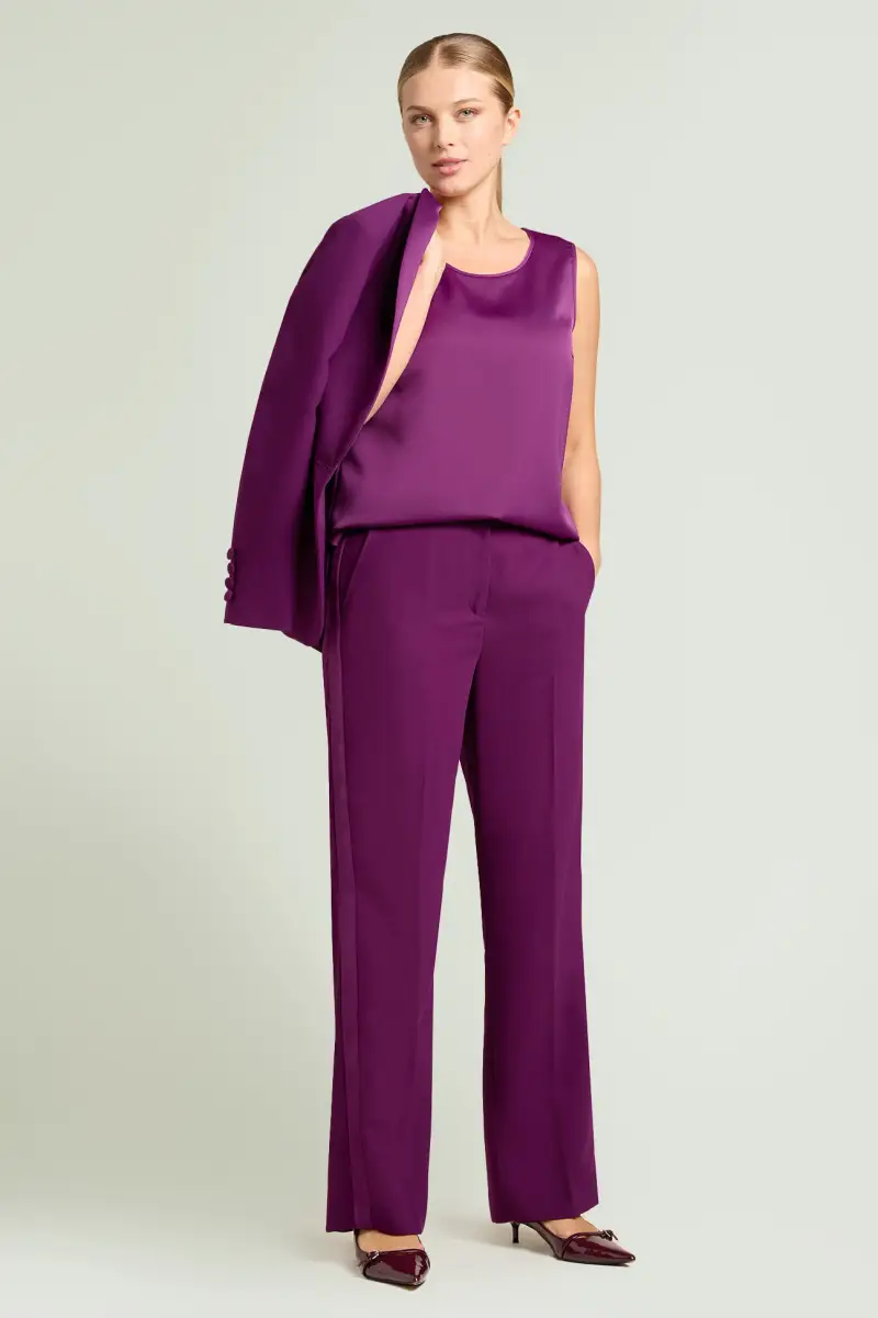 Mara Venier per Luisa Viola Top Donna Viola 3149170 miniatura 2