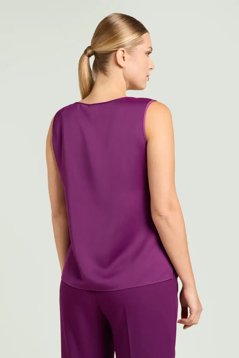 Mara Venier per Luisa Viola Top Donna Viola 3149170 miniatura 3