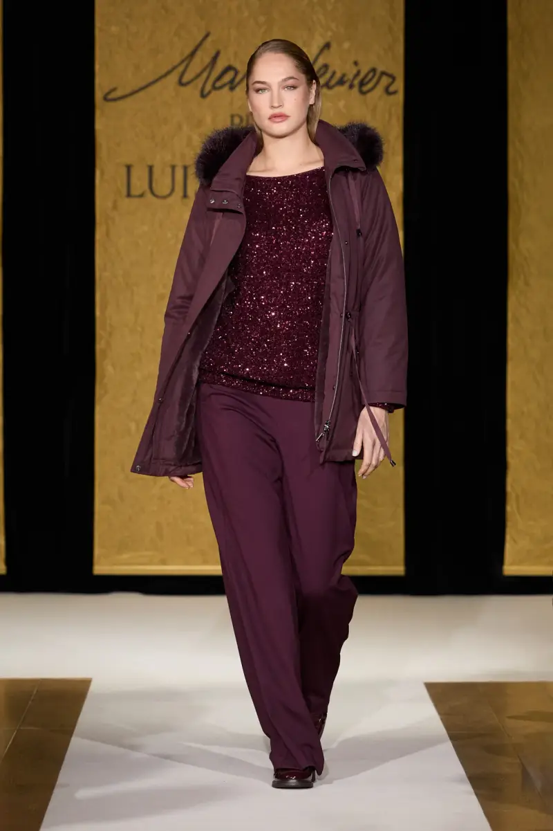 Mara Venier per Luisa Viola Parka Donna Viola 3149181