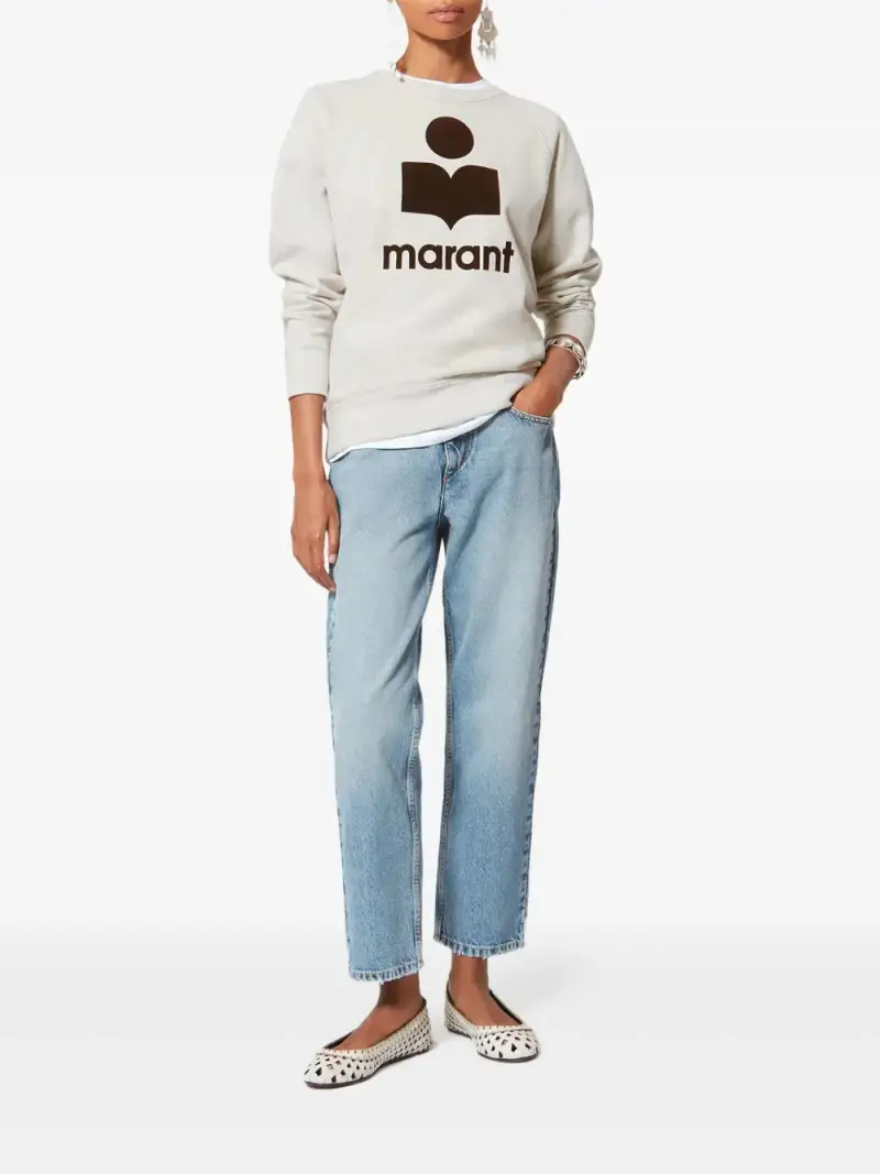 Felpa con Logo BEIGE miniatura 3