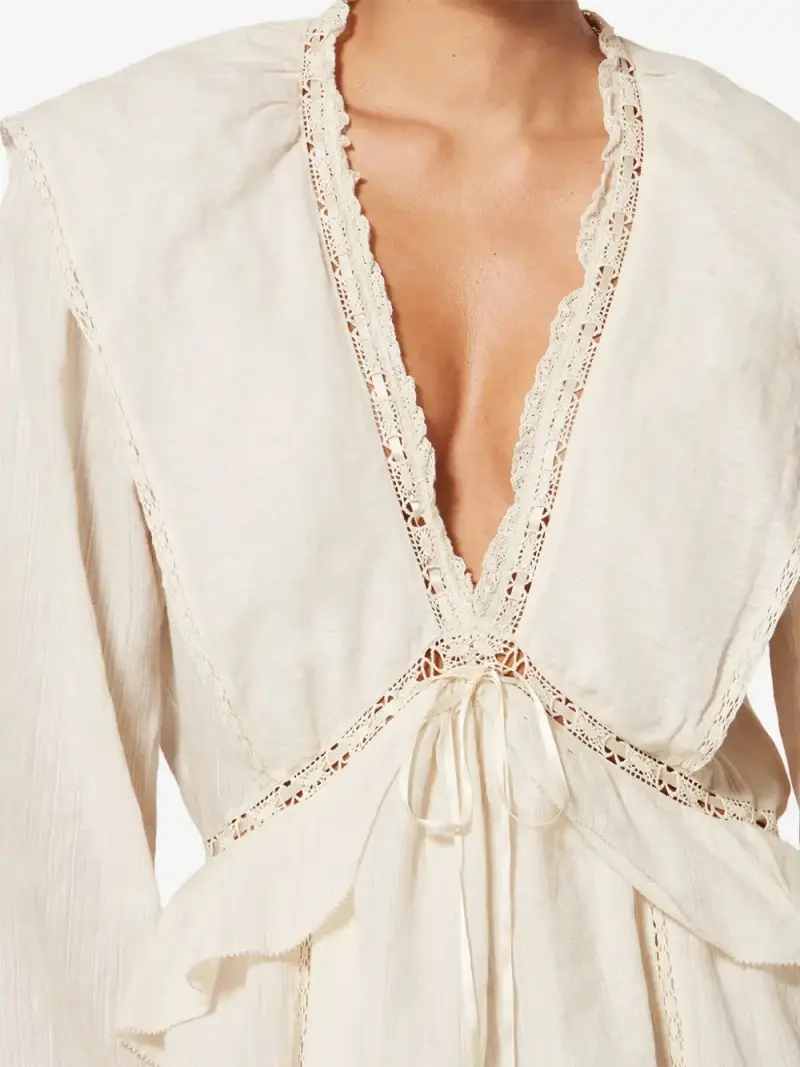 Mini dress BEIGE miniatura 3