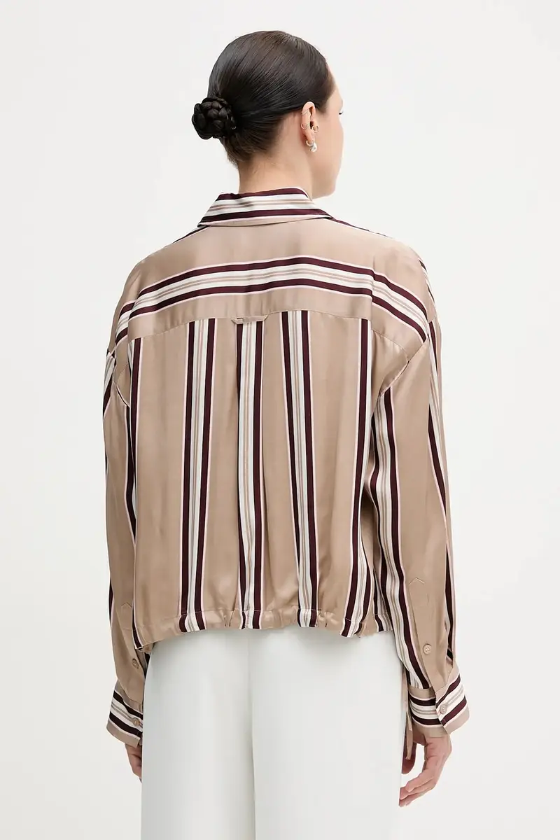 camicia donna colore beige 6203-1001-93488 miniatura 3