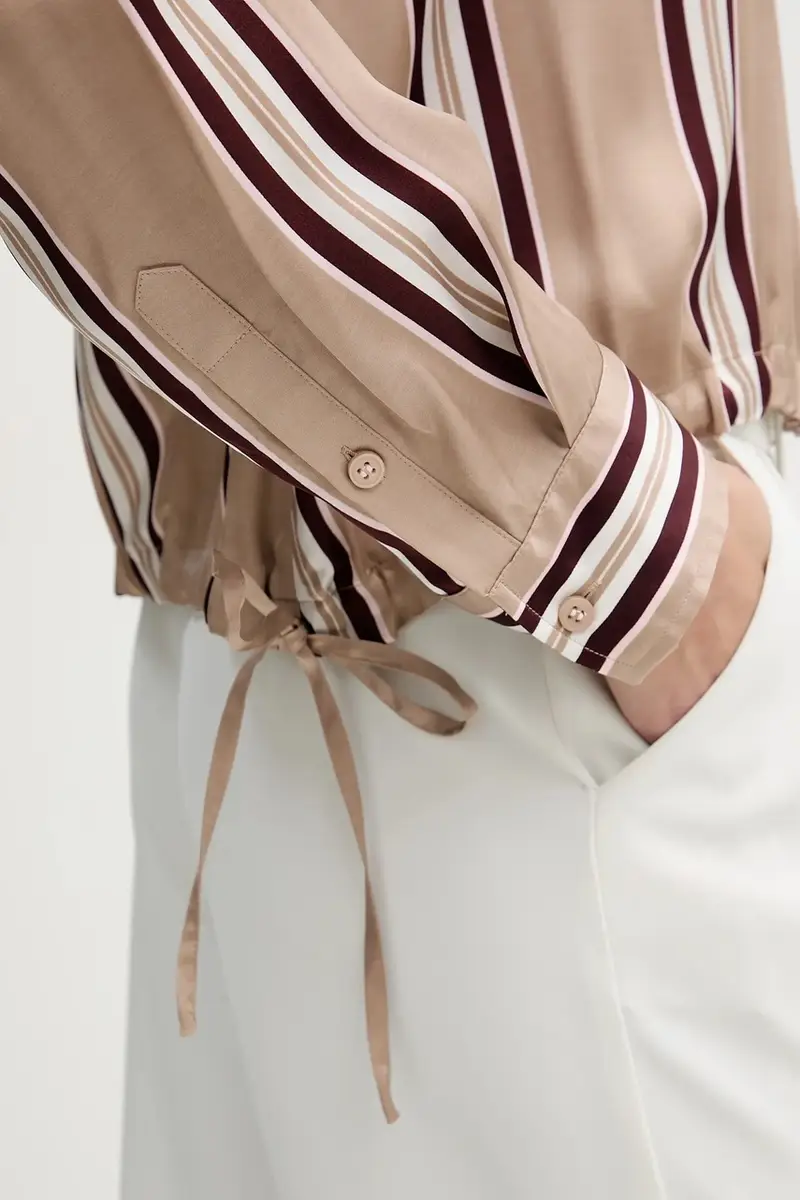 camicia donna colore beige 6203-1001-93488 miniatura 5