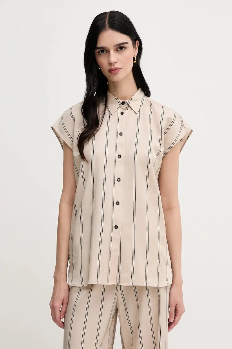 camicia donna colore beige 6302-1002-93421