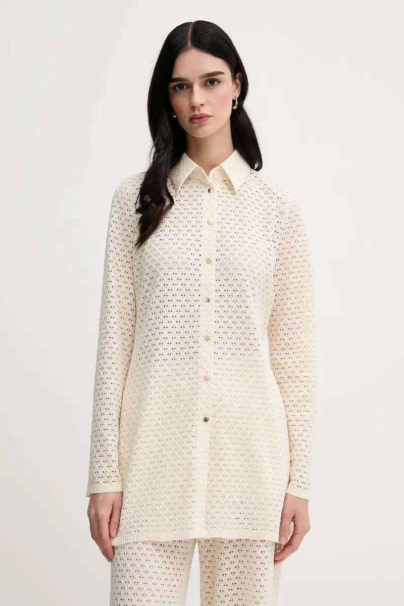 camicia donna colore beige 6327-7000-93428