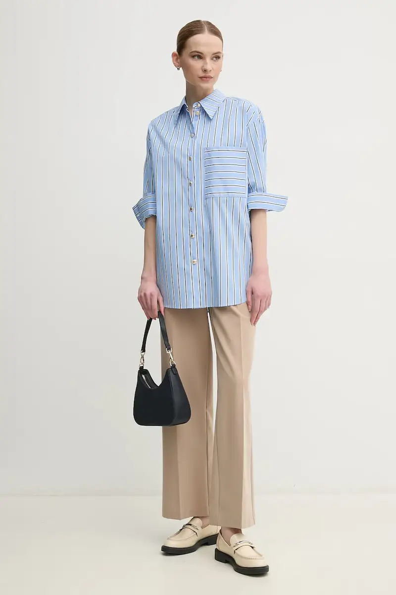 camicia donna colore blu 6277-2000-24780 miniatura 2