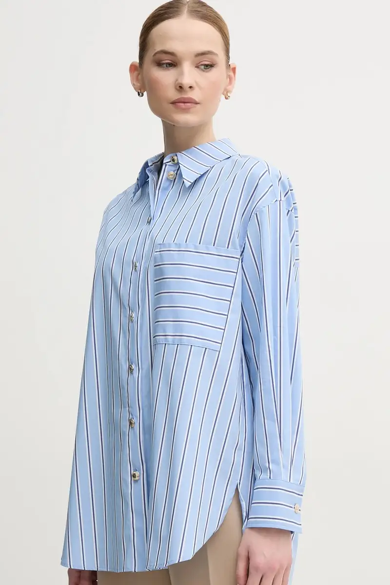 camicia donna colore blu 6277-2000-24780 miniatura 4