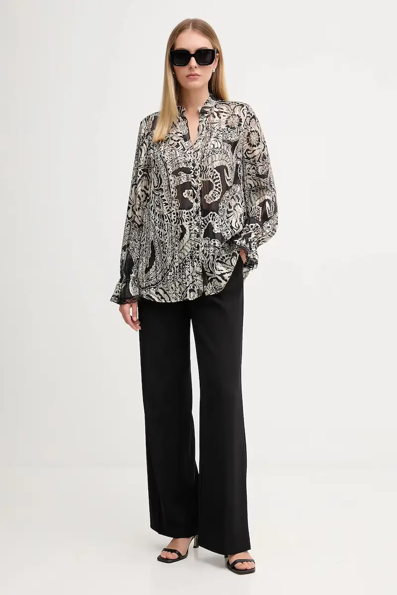 camicia donna colore nero 6342-1000-93449 miniatura 2