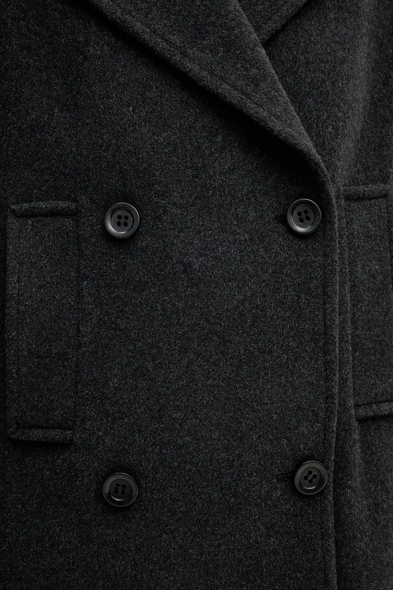 cappotto con lana colore grigio 5025-1020-24808 miniatura 5