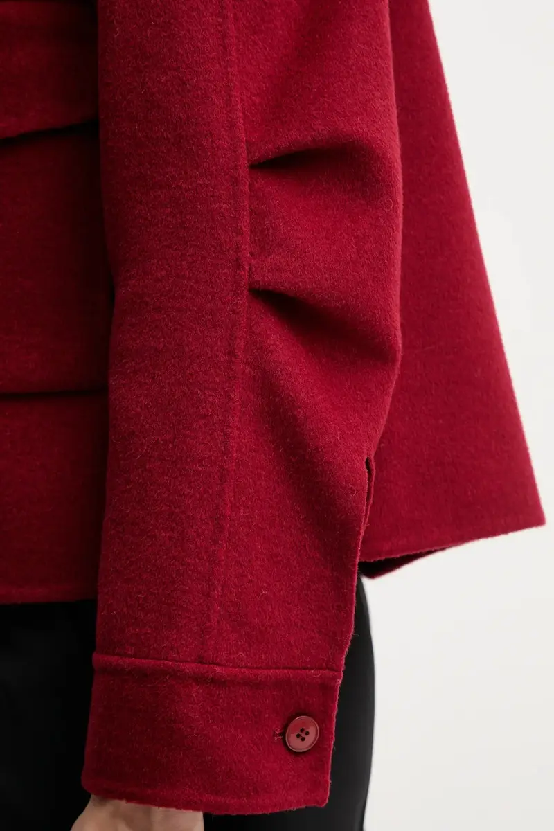 giacca con lana colore rosso 4474-1000-93348 miniatura 5