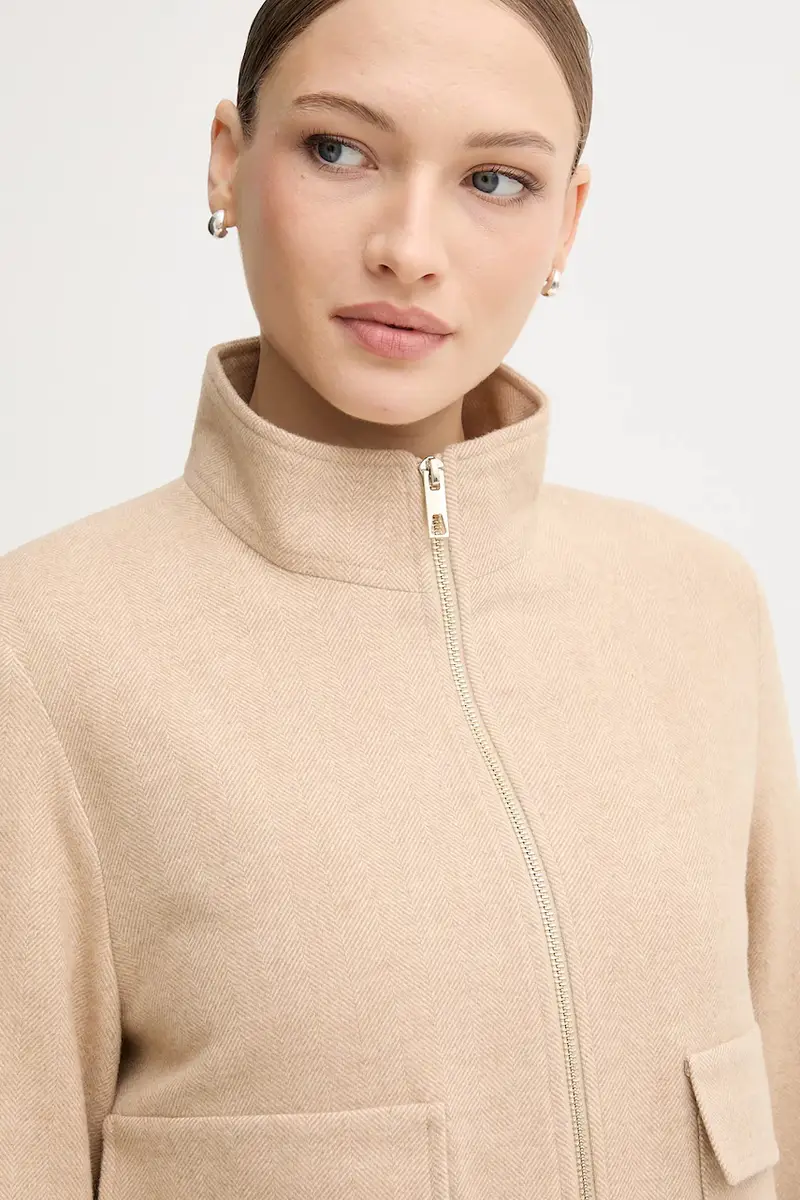 giacca in misto lana colore beige 3939-1020-24806 miniatura 4