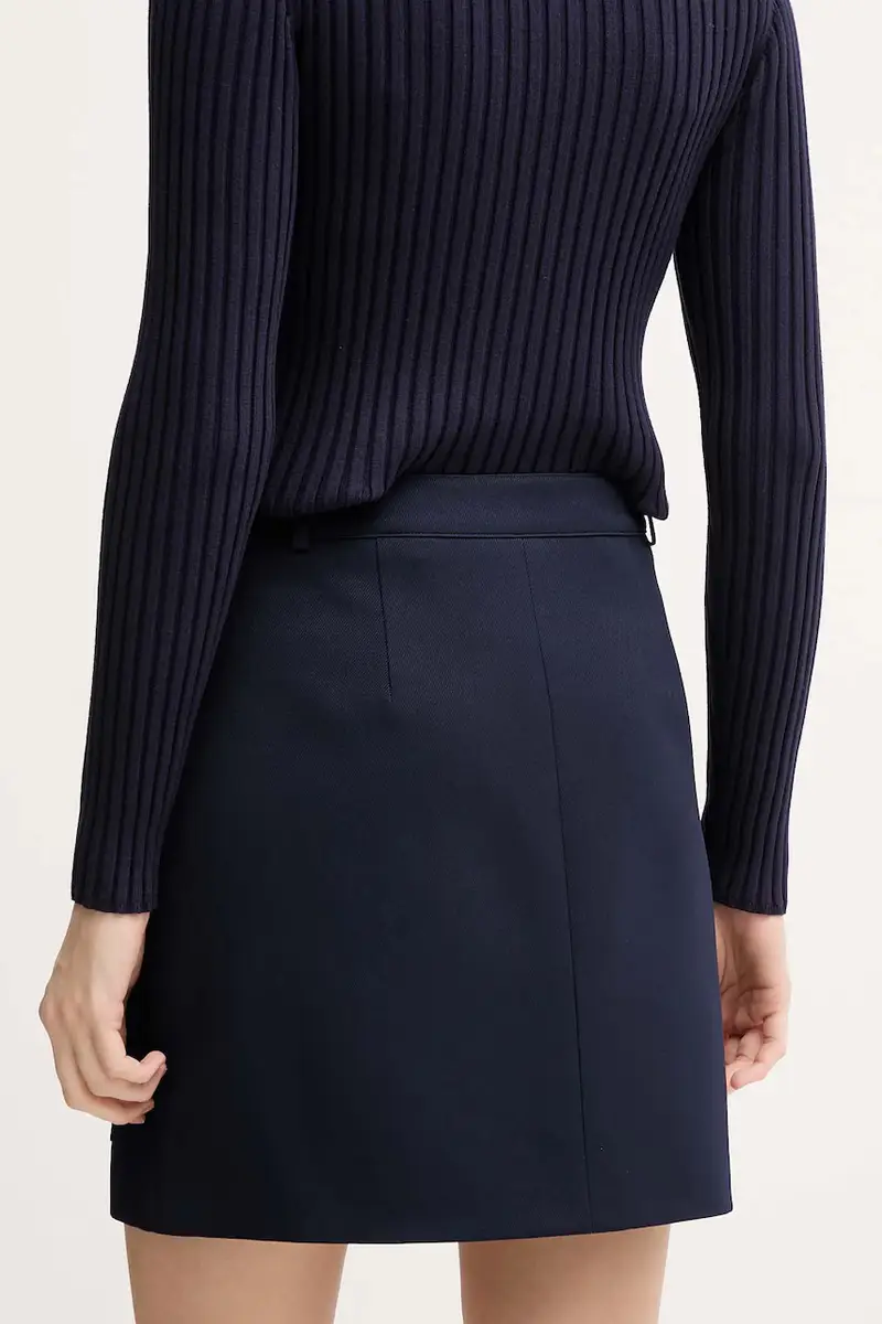 gonna colore blu navy 2329-2020-24807 miniatura 3