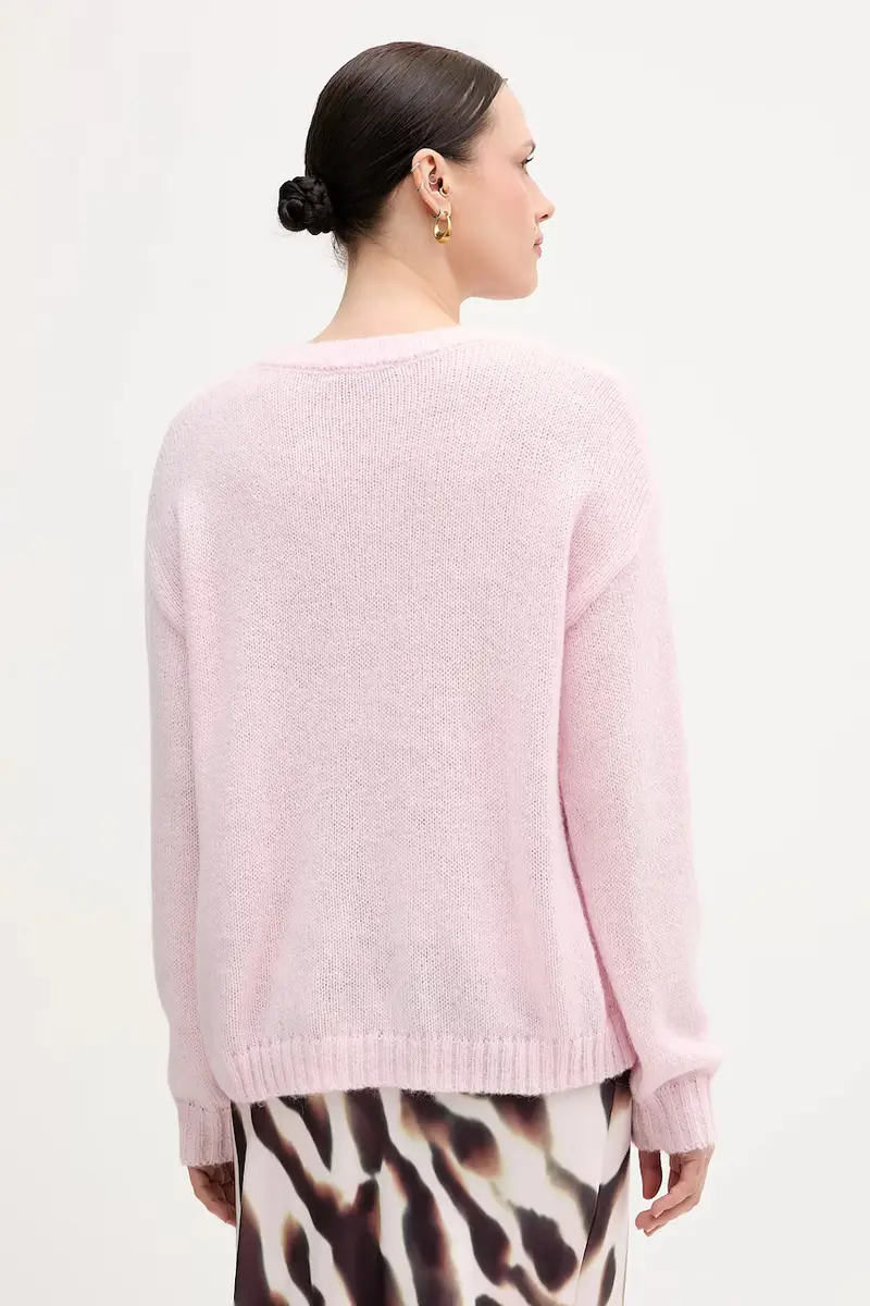 maglione con lana colore rosa 8050-8001-82091 miniatura 3