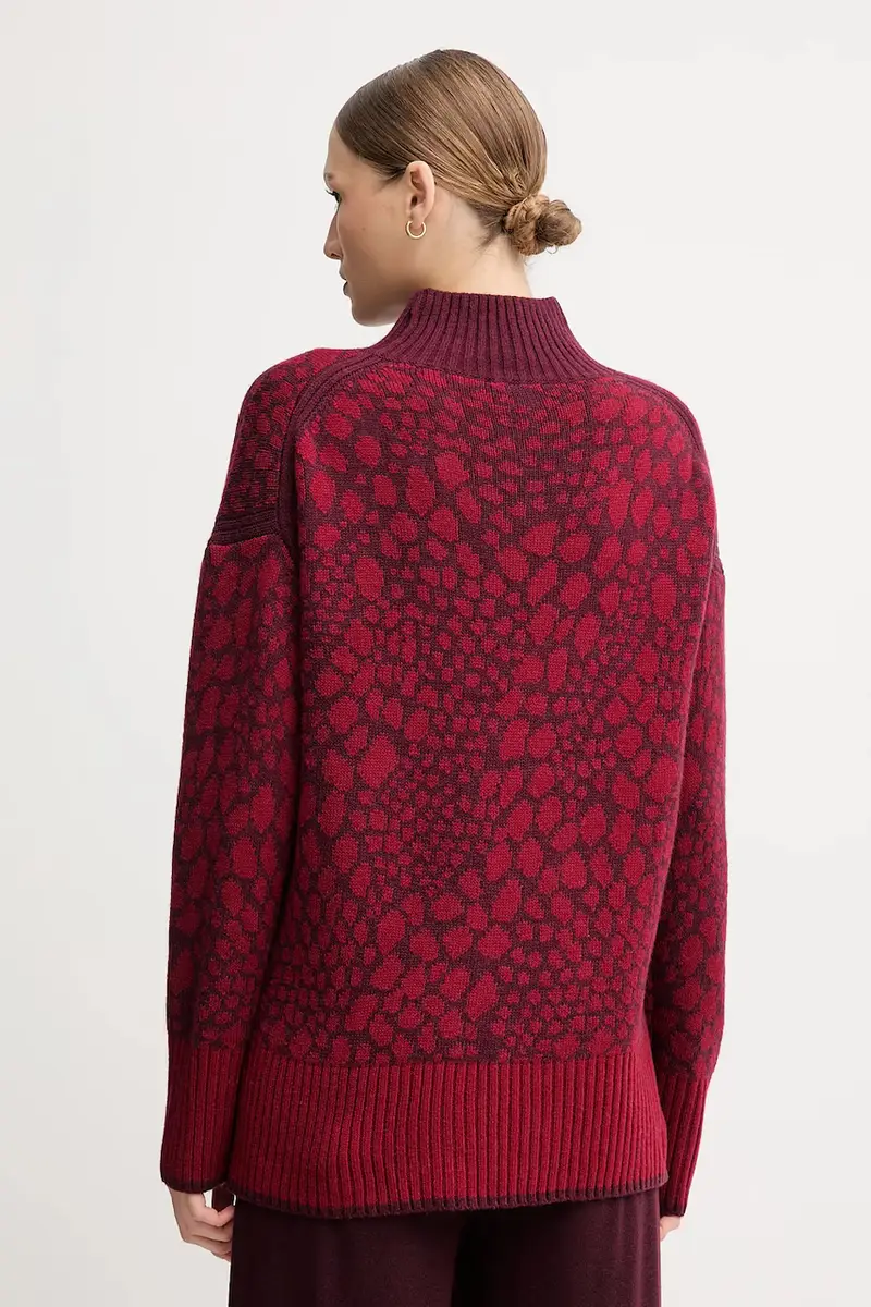 maglione con lana colore rosso 8026-8000-82046 miniatura 3