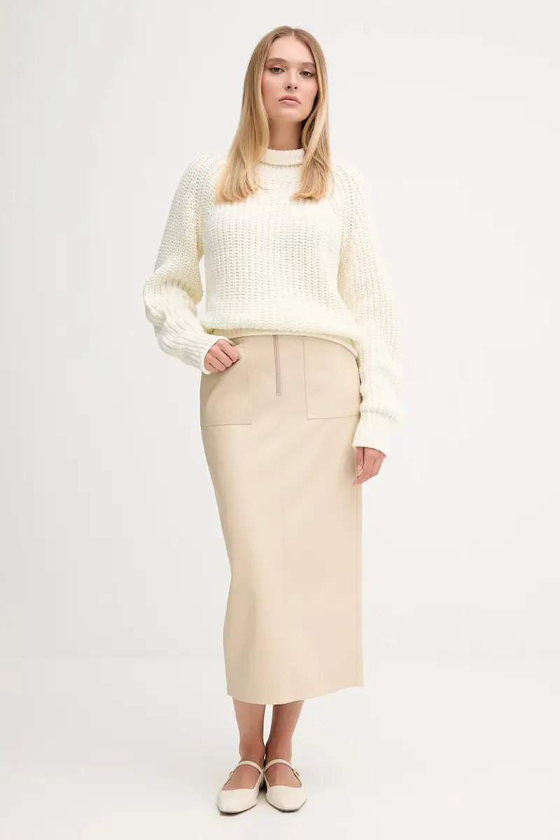 maglione donna colore beige 8014-8000-82084 miniatura 2