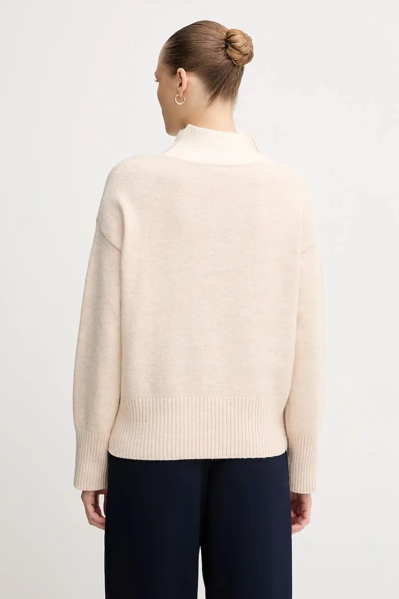 maglione in misto lana donna colore beige 8027-8000-82089 miniatura 3