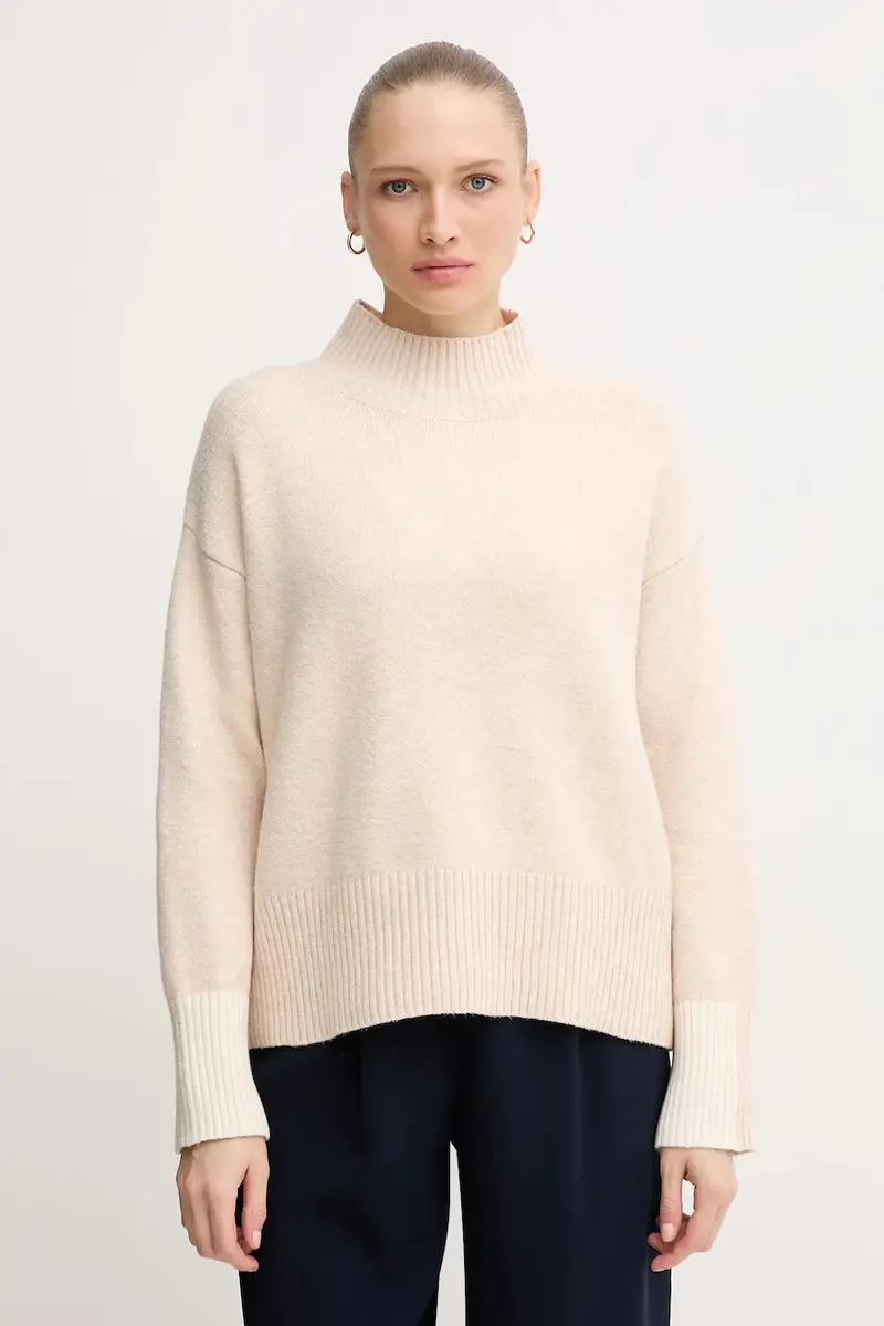 maglione in misto lana donna colore beige 8027-8000-82089