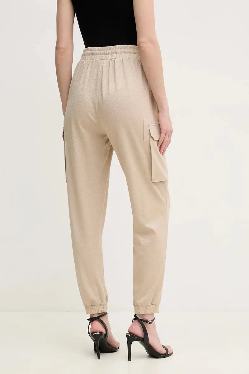 pantaloni donna colore beige 1844-7000-73813 miniatura 3