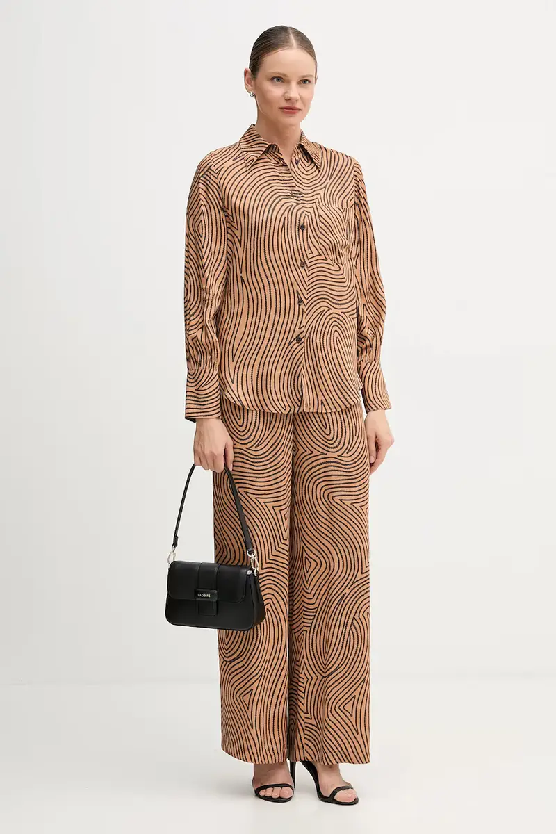 pantaloni donna colore marrone 1853-1002-24812 miniatura 2