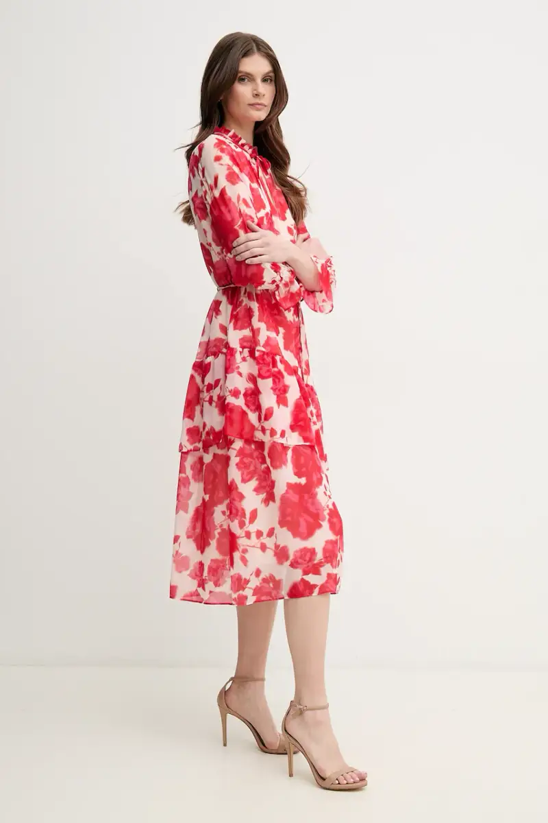 vestito colore rosso 6532-1010-24783 miniatura 2