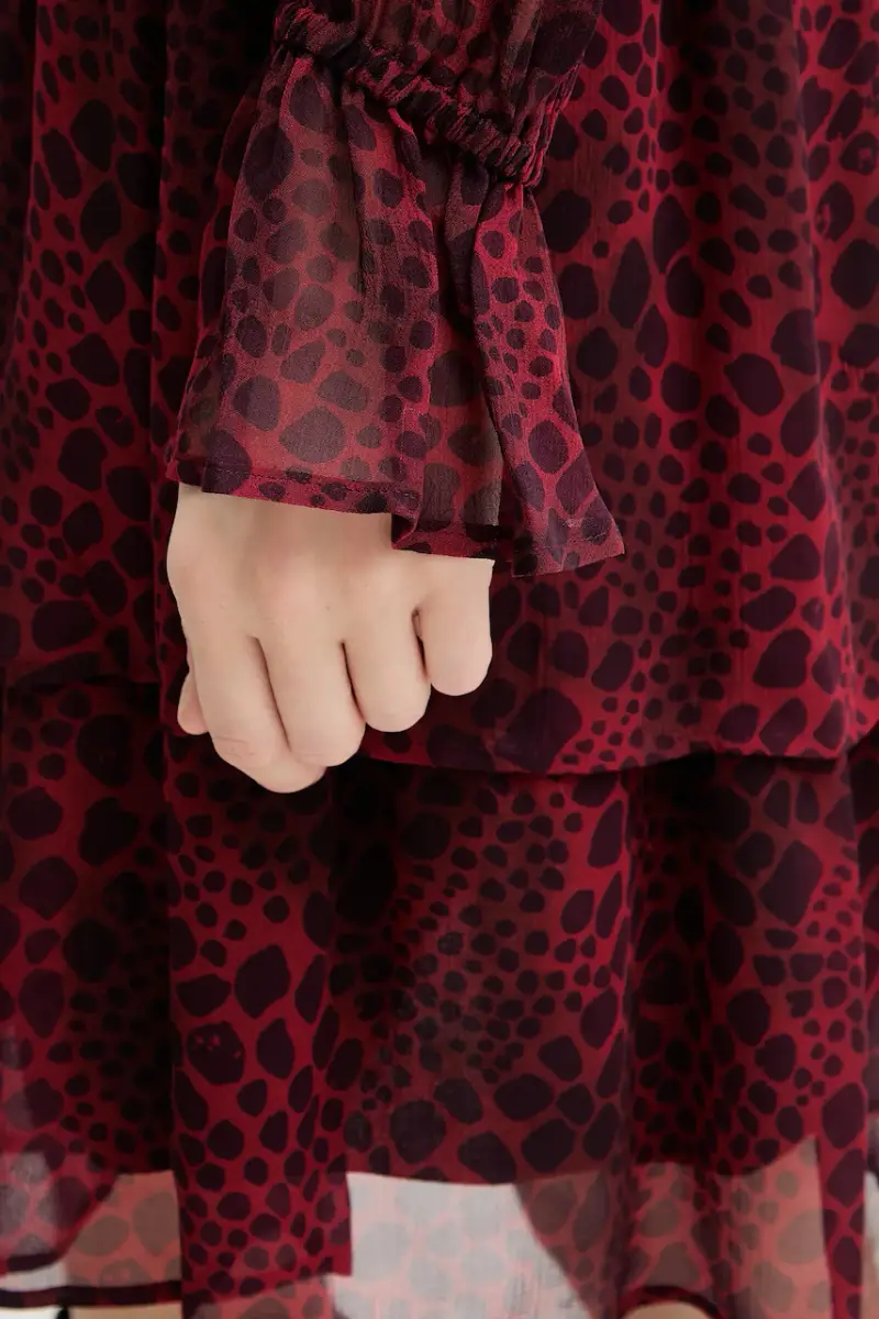 vestito colore rosso 6572-1010-93471 miniatura 5