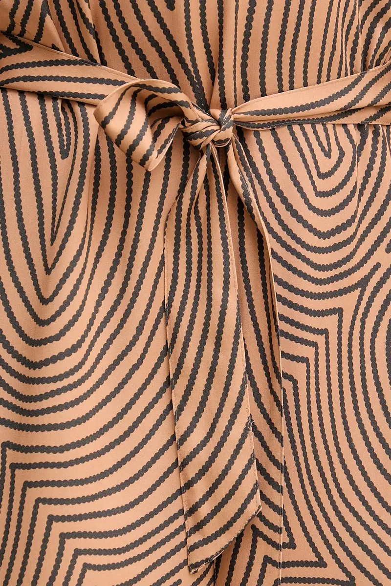 vestito di viscosa colore marrone 6577-1000-24812 miniatura 5