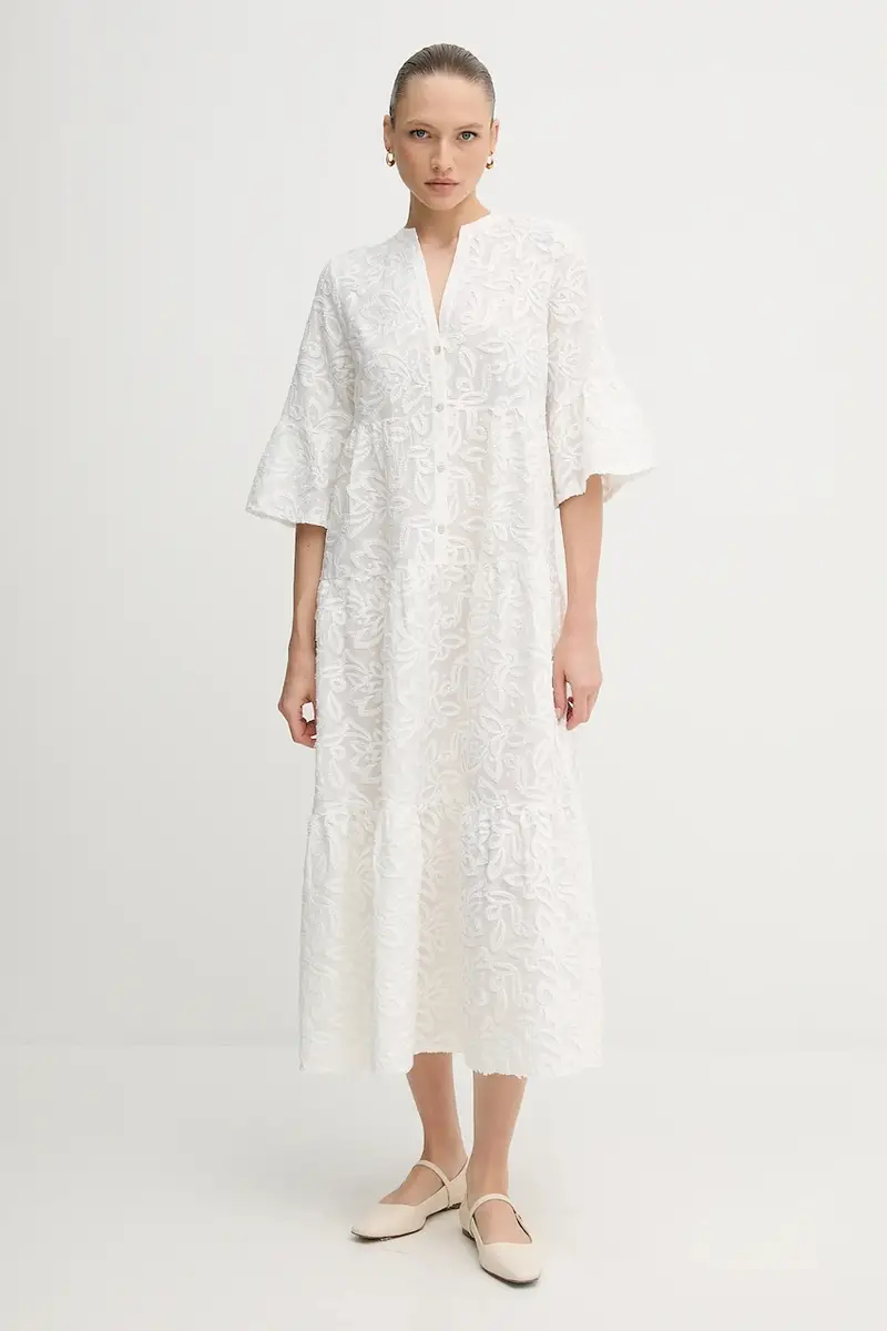 vestito in cotone colore bianco 6544-1020-73855