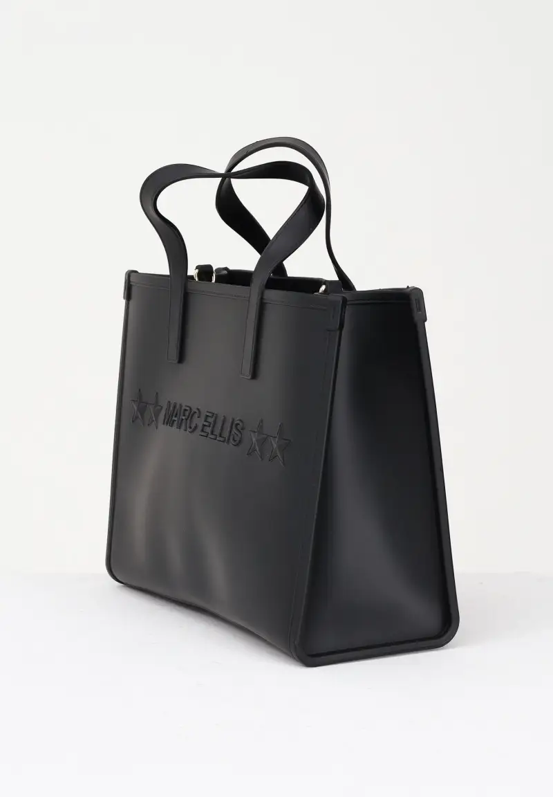 Shopper Flat Go nera da donna miniatura 2